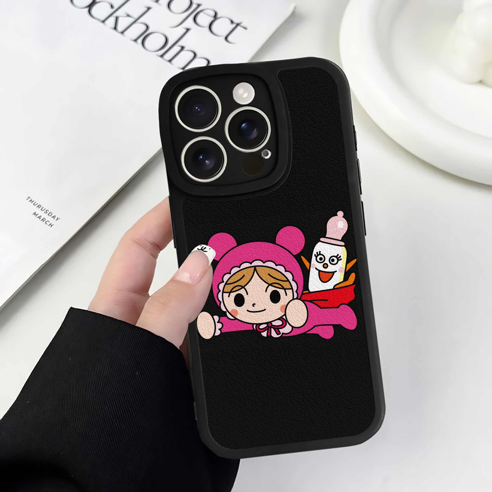 （画像用） アンパンマン Anpanman 【iPhone 16シリーズ対応】シリコンスマホケース（レザー調） 材質：シリコン